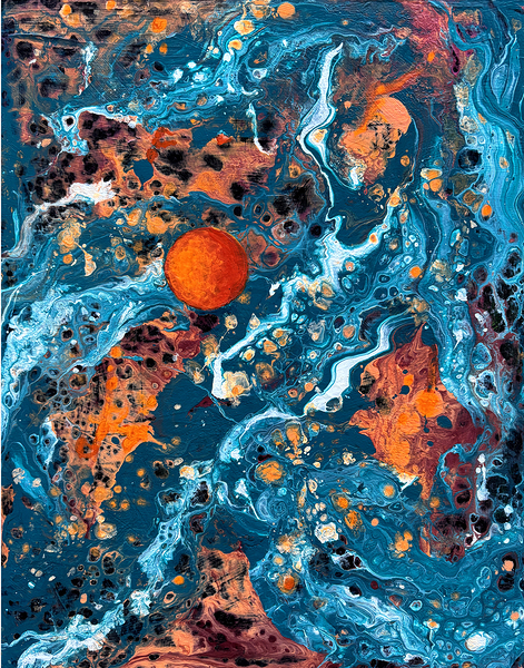 Blue Dark Matter Print