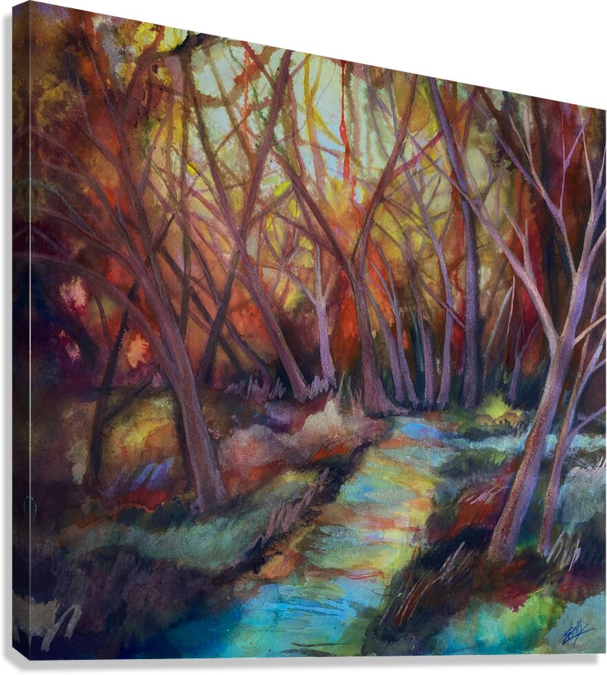 Shimmering Forest Canvas Print