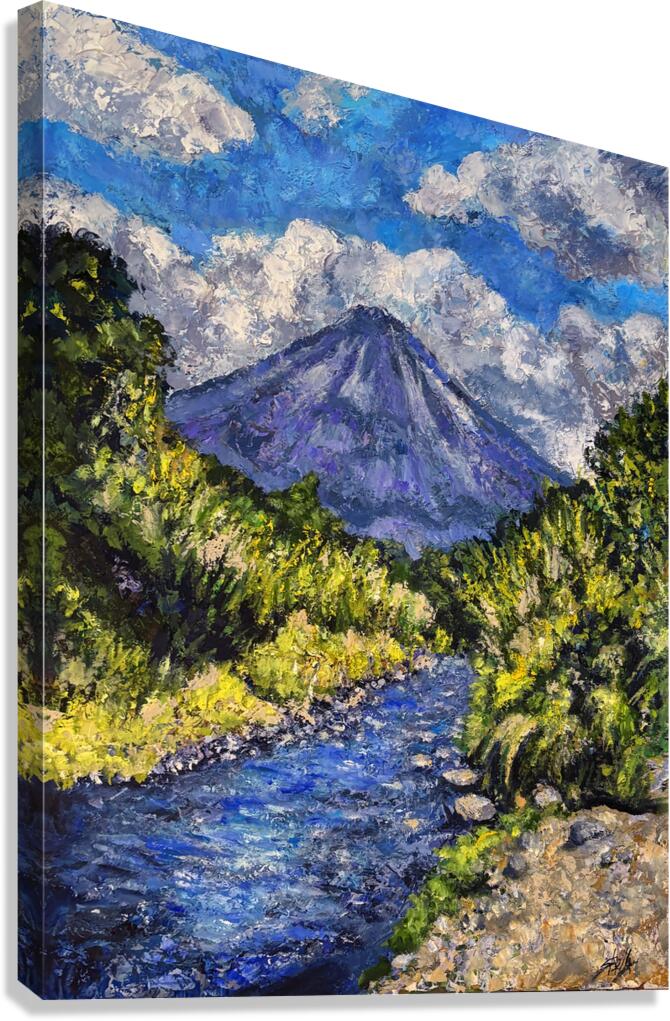Arenal From The Road Canvas Print