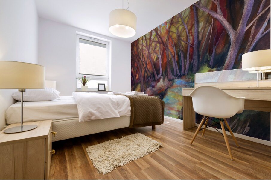 Shimmering Forest Mural print