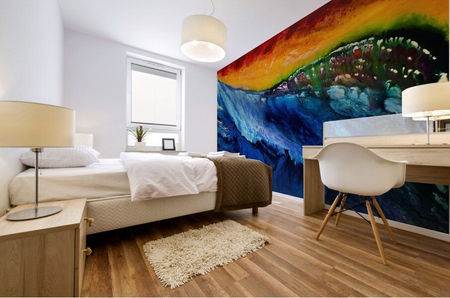 Where Water Meets Sky Mural print