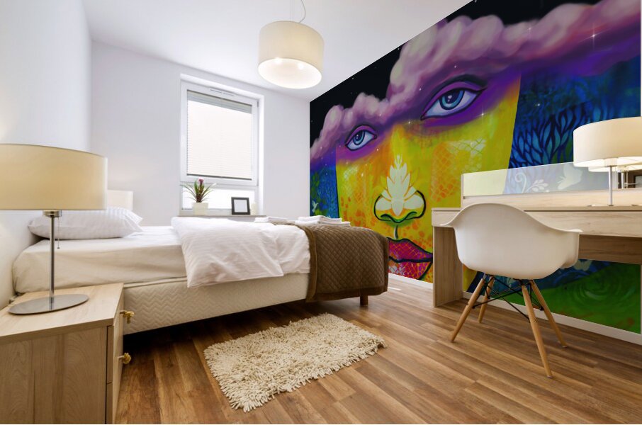 OptimismThroughPeace.FINAL2 Mural print