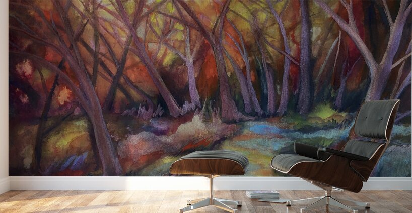 Shimmering Forest Wall Murals